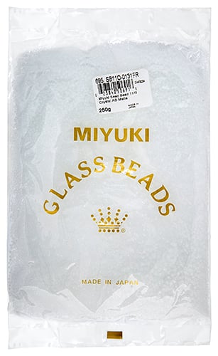 Miyuki Seed Beads Transparent Crystal AB Matte 250g