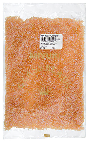 Miyuki Seed Beads Transparent Light Topaz AB Matte 250g