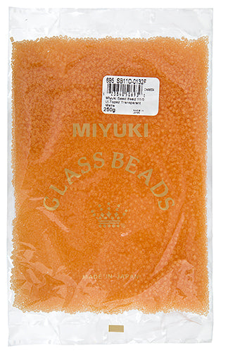 Miyuki Seed Beads Transparent Light Topaz Matte 250g