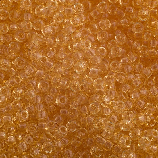 Miyuki Seed Beads Transparent Light Topaz - 22g Vials