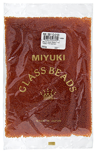 Miyuki Seed Bead 11/0 Transparent Topaz 250g