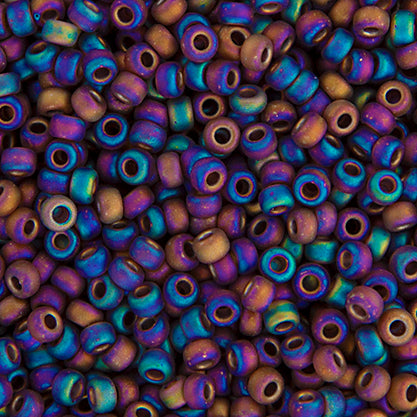 Miyuki Seed Bead 11/0 Root Beer Transparent Matte AB Rainbow 250g
