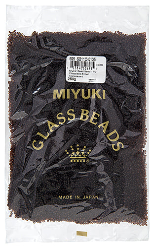 Miyuki Seed Bead 11/0 Chocolate Brown Transparent 250g
