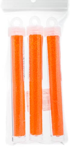 Miyuki Seed Bead 11/0 Orange Transparent Matte - 22g Vials