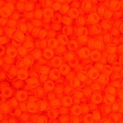 Miyuki Seed Bead 11/0 Orange Transparent Matte - 22g Vials