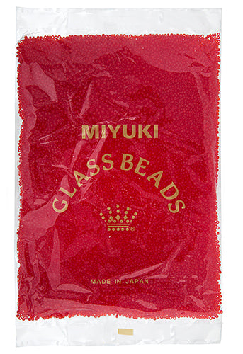 Miyuki Seed Bead 11/0 Red Orange Transparent 250g