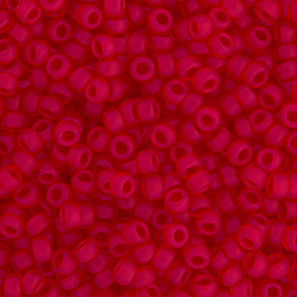 Miyuki Seed Beads 11/0 Ruby Transparent Matte - 22g Vials