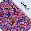 Miyuki Seed Beads Transparent Smoky Amethyst AB Matte - 22g Vials