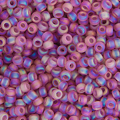 Miyuki Seed Beads Transparent Smoky Amethyst AB Matte 250g