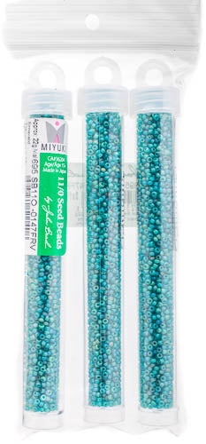 Miyuki Seed Bead 11/0 Emerald Transparent AB Matte - 22g Vials