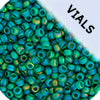 Miyuki Seed Bead 11/0 Emerald Transparent AB Matte - 22g Vials