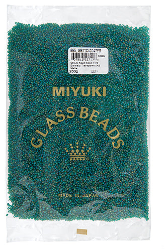 Miyuki Seed Bead 11/0 Emerald Transparent AB Matte 250g