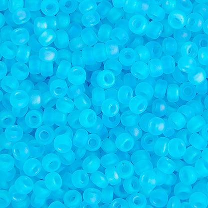 Miyuki Seed Bead 11/0 Aqua Transparent AB Matte - 22g Vials