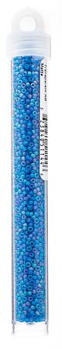 Miyuki Seed Bead 11/0 Capri Blue Transparent AB Matte - 22g Vials