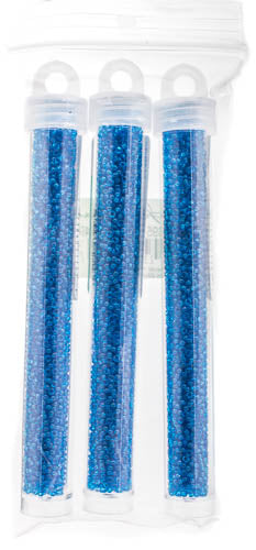 Miyuki Seed Bead 11/0 Capri Blue Transparent - 22g Vials