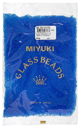 Miyuki Seed Bead 11/0 Sapphire Transparent 250g