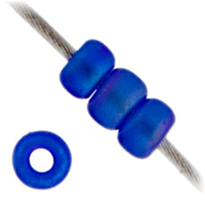 Miyuki Seed Bead 11/0 Cobalt Transparent AB Matte - 22g Vials