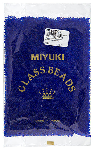 Miyuki Seed Bead 11/0 Cobalt Transparent 250g