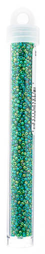 Miyuki Seed Bead 11/0 Green Transparent AB - 22g Vials