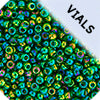 Miyuki Seed Bead 11/0 Green Transparent AB - 22g Vials