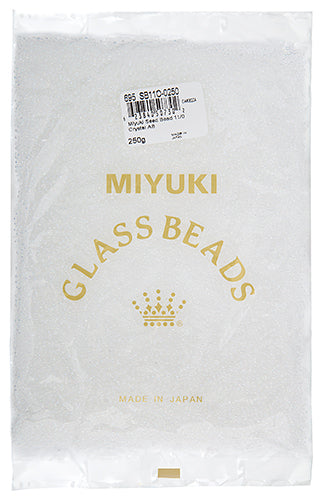 Miyuki Seed Beads Transparent Crystal Aurora Borealis 250g