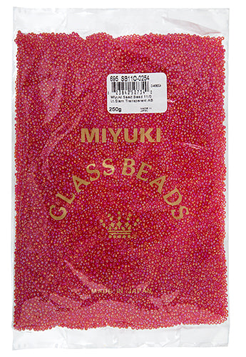 Miyuki Seed Bead 11/0 Light Siam Transparent AB 250g