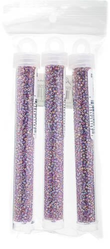 Miyuki Seed Bead 11/0 Lilac Transparent AB - 22g Vials