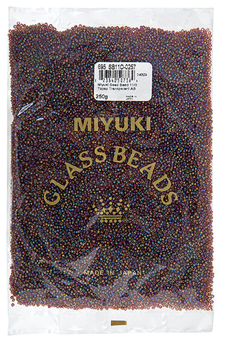 Miyuki Seed Bead 11/0 Topaz Transparent AB 250g