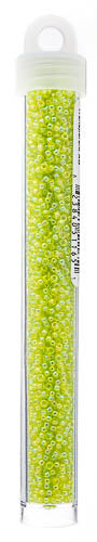 Miyuki Seed Bead 11/0 Chartreuse Transparent AB - 22g Vials