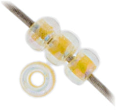 Miyuki Seed Bead 11/0 Pale Yellow Lined-Dyed AB - 22g Vials