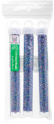 Miyuki Seed Beads Amethyst Lined Crystal AB - 22g Vials