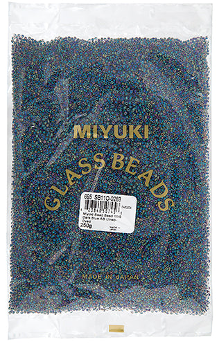 Miyuki Seed Bead 11/0 Dark Blue AB Lined-Dyed 250g