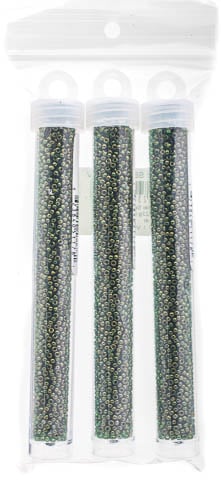 Miyuki Seed Beads Olive Gold Luster - 22g Vials