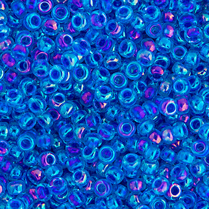 Miyuki Seed Bead 11/0 Blue Violet AB Lined-Dyed - 22g Vials