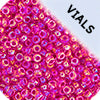 Miyuki Seed Beads Crystal/Hot Pink Lined AB - 22g Vials