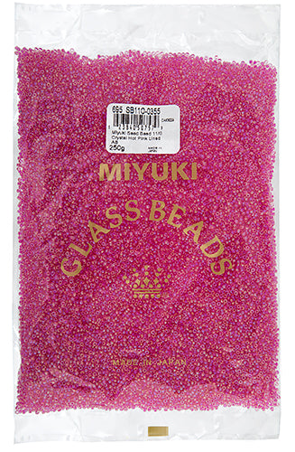 Miyuki Seed Beads Crystal/Hot Pink Lined AB 250g