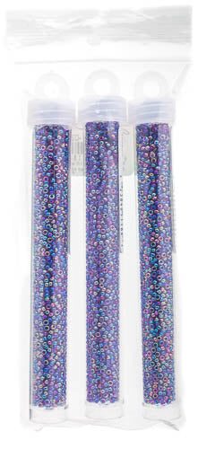 Miyuki Seed Bead 11/0 Amethyst Purple Lined AB - 22g Vials