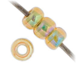 Miyuki Seed Bead 11/0 Light Topaz Pale Blue Lined Luster 250g