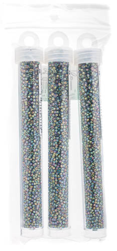 Miyuki Seed Bead 11/0 Olivine Chartreuse Lined AB - 22g Vials