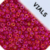 Miyuki Seed Bead 11/0 Light Cranberry AB Lined-Dyed - 22g Vials
