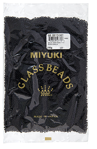 Miyuki Seed Beads Opaque Black 250g