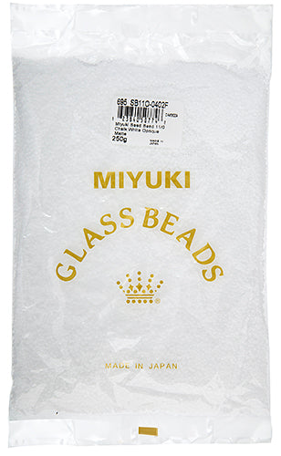 Miyuki Seed Beads Opaque Chalk White Matte 250g