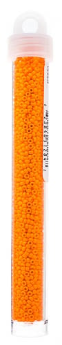 Miyuki Seed Beads Opaque Orange Mandarin - 22g Vials