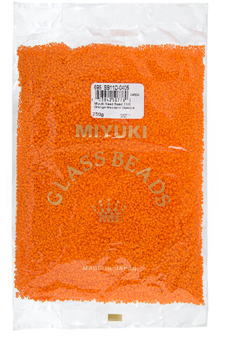 Miyuki Seed Beads Opaque Orange Mandarin 250g