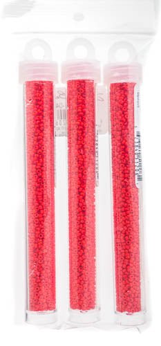 Miyuki Seed Beads Opaque Red Vermillion - 22g Vials