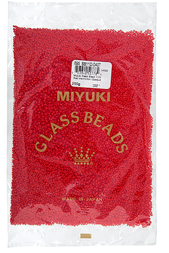 Miyuki Seed Beads Opaque Red Vermillion 250g