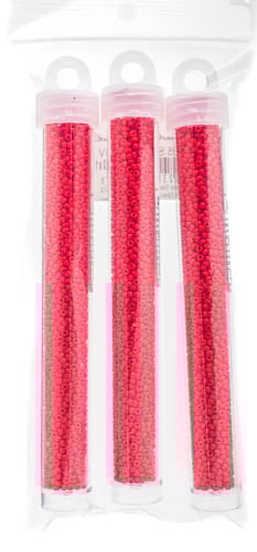 Miyuki Seed Beads Opaque Red  - 22g Vials
