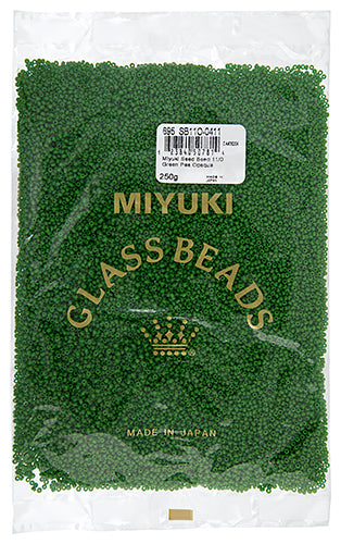 Miyuki Seed Bead Opaque Green Pea 250g