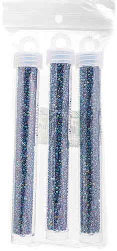 Miyuki Seed Beads Opaque Blue Iris - 22g Vials