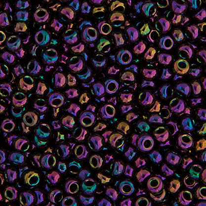 Miyuki Seed Bead 11/0 Purple Opaque Iris - 22g Vials